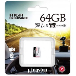 Card memorie Kingston Endurance, MicroSD, 64 GB, Clasa 10